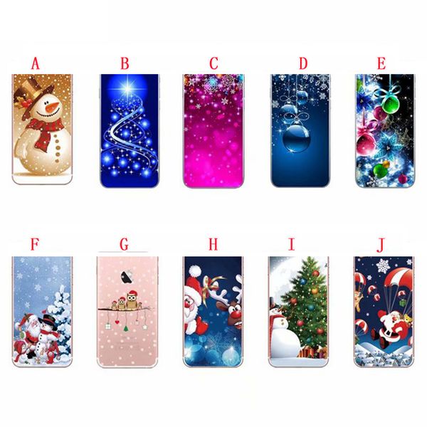 

merry christmas santa claus soft tpu case for iphone 12 mini 11 pro max x xs xr se 2020 se2 7 plus 8 6 6s tree deer bell phone cover luxury