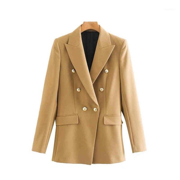 

bella philosophy vintage stylish office wear double breasted blazer coat 2020 long sleeve back vents female outerwear chic 1, White;black