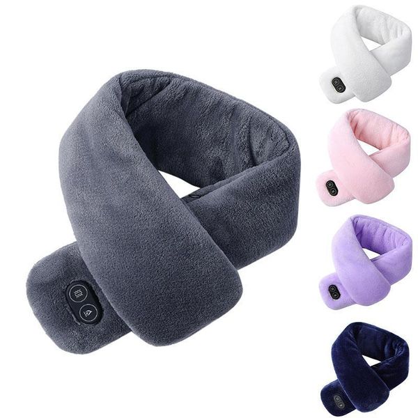 

scarves winter scarf heated usb women couple neckerchief1, Blue;gray