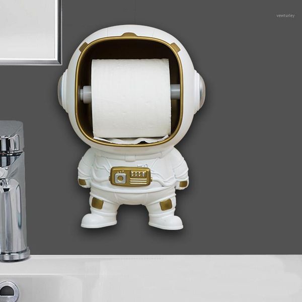 

tissue boxes & napkins nordic style astronaut paper towel rack box toilet creative cartoon wall mounted storage container1