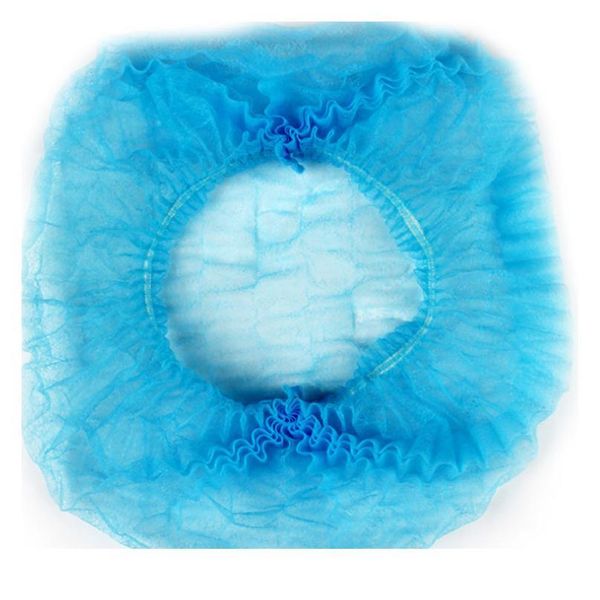 

10pcs non-woven disposable shower caps pleated anti dust hat women men bath caps for spa hair salon beauty acc qylwgo