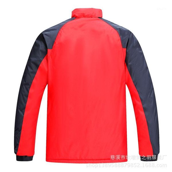 

2019 winter men's raincoat jacket cotton-padded clothes thick cotton-padded jacket middle-aged clothes men's wear1, Black