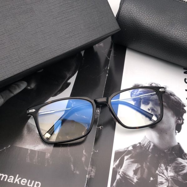 

new comfortable and fashionable ultra light pure titanium frame men's full frame glasses advanced black gold glasses frame 5202, Silver