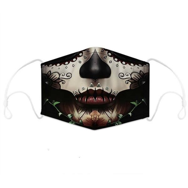 

joker design filter party cosplay washable with masks face digital printing mask halloween skull protection cottonunlz