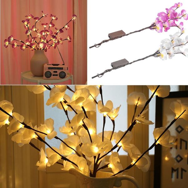 

decorative flowers & wreaths led simulation phalaenopsis branch lamp tree light floral lights home christmas party garden decor
