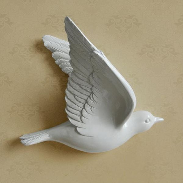 

decor murals resin wall for tv home living room decorative 3d birds creative background sticker figurine animal yxlglj xhhair