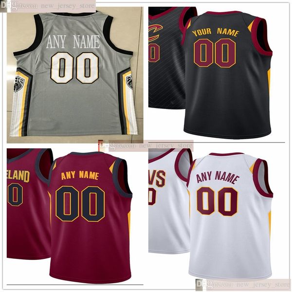 

custom printed andre 3 drummond collin 2 sexton 10 darius garland kevin 0 love 16 cedi osman 22 larry nance jr. 9 dylan windler jerseys, Black;red