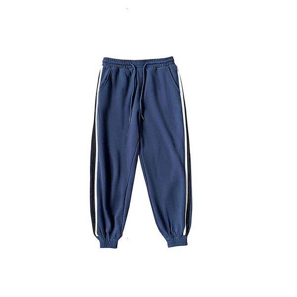 

male trousers 2021 spring new contrast beamed women's sports pants campus young clothes 5m8m, Black
