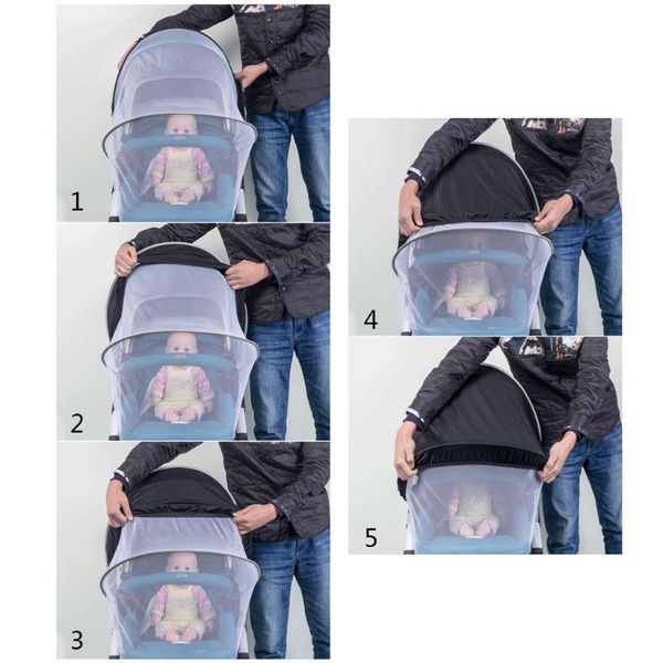 

stroller mosquito net pushchair cart netting crib insect protection for babies h55b