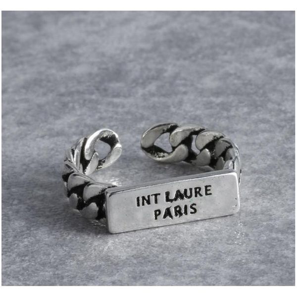 

vintage letter open ring women girl retro letter finger ring fashion jewelry accessories for gift party mdbsu, Silver