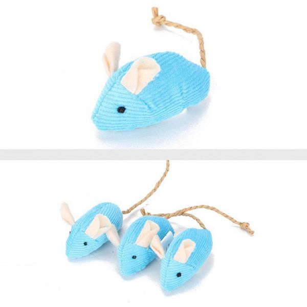 

cat toys 3pcs artificial plush mouse catnip toy teething for kittens