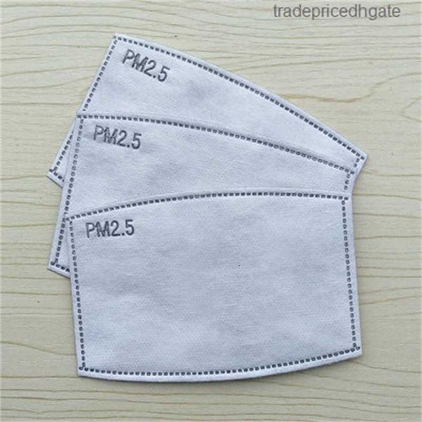 

100pcs lot pm2.5 10*7cm filter paper for children mouth mask dust anti haze 5 layers activated carbon filters pad in stock 130ws