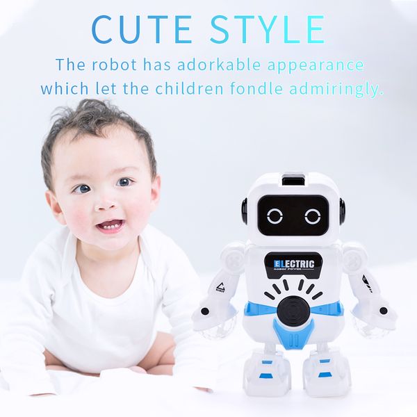 

children smart electric dancing robot toy kid fun dancing robot with cool light cute electric robot kid birthday gift
