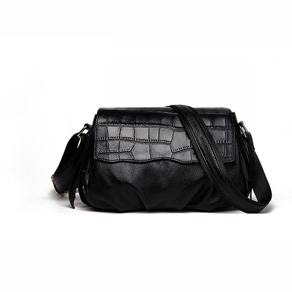 

2020 spring/summer new luxury crocodile pattern crossbody bag leather female bag shoulder messenger