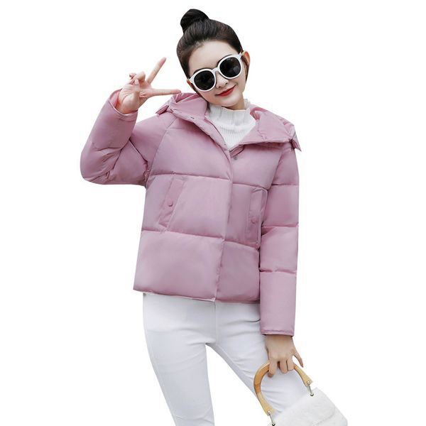 

2021 women's jacket new fashion trendy parka overcoat solid warm outerwear coats winter ladies streetwear casual clothing fy0t, Black