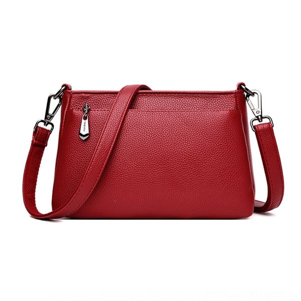

rilwp 2020 women's middle-aged new korean version versatile small grain single shoulder shoulder litchi square bagmessenger bag fashion