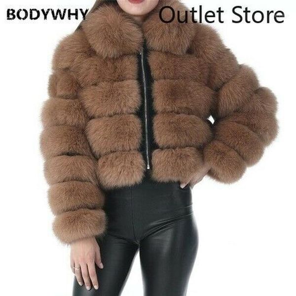 

women's fur & faux short real coats women genuine jackets with collar overcoats clothes streetwear1, Black