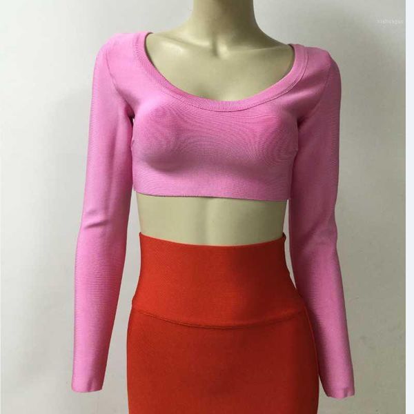 

women fashion o-neck short bandage evening party 1, White