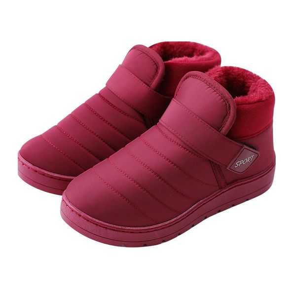 

women warm snow boots flat with shoes short plush boots women shoes winter ankle eu 36-43, Black