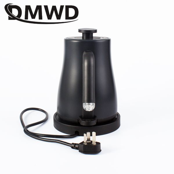 

dmwd 1l stainlesss steel electric kettle drip gooseneck long mouth water heating cooker boiler boiling tea pot heater eu us