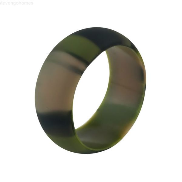

factorydyfps sale women silicone hypoallergenic wedding o-ring band comfortable lightweigh men ring couple's round rings fashio, Silver