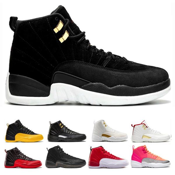 

12 reverse shoes grey mens taxi quality red sneaker university game royal 12s gold dark basketball punch michigan gym trainers bggp