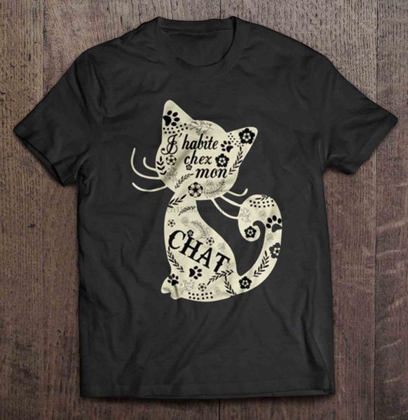 

men t shirt l'habite chez mon chat women t-shirt sport hooded sweatshirt hoodie