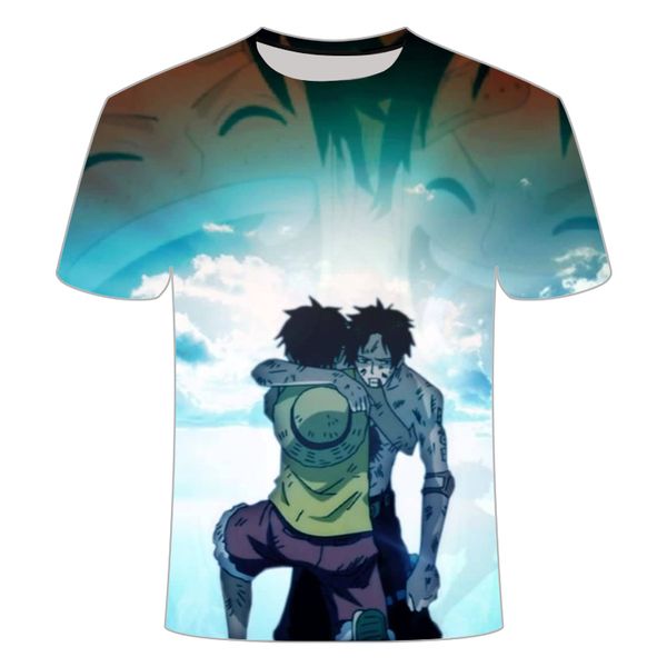 

one piece luffy popular anime trendy 3d print shirts horror humor kawaii men clothing
