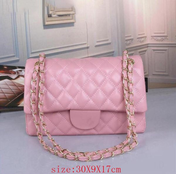 

2021 fashion designer cc women bag crossbody messenger shoulder bag chain bag good quality leather purses ladies high capacity handbag 30cm