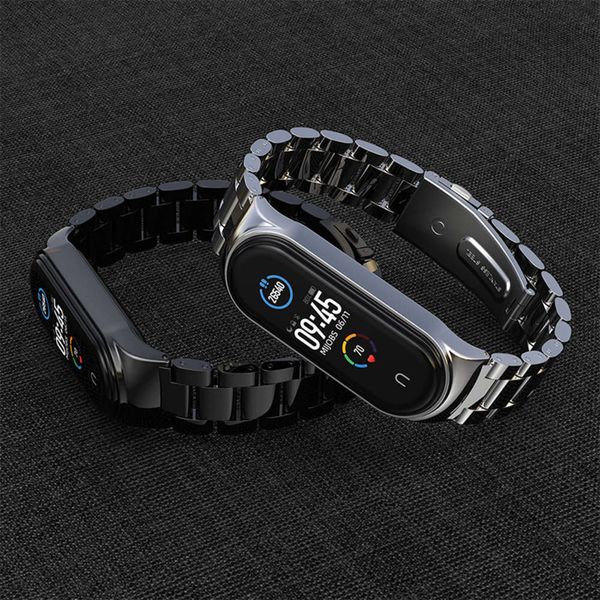 

suitable for bracelet 5 4 / 3 wristband, metal nfc version, anti dropping personality tide replacement band, stainls steel wristbandbgt