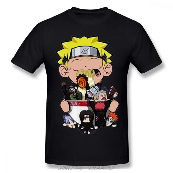 

спорт desgin узумаки наруто футболка akatsuki ramen tshirt мужчина o-образный вырез хлопок tshirt аниме hip hop тройники harajuku