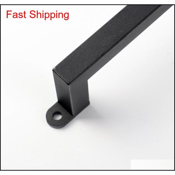 

black steel powder coated barn door pull handle rectangular door handle for gat qyllym dh_seller2010