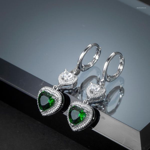 

dangle & chandelier jewelry for women arrival earrings hoops charm colorful eardrop valentine gifts heart fashion 20211, Silver