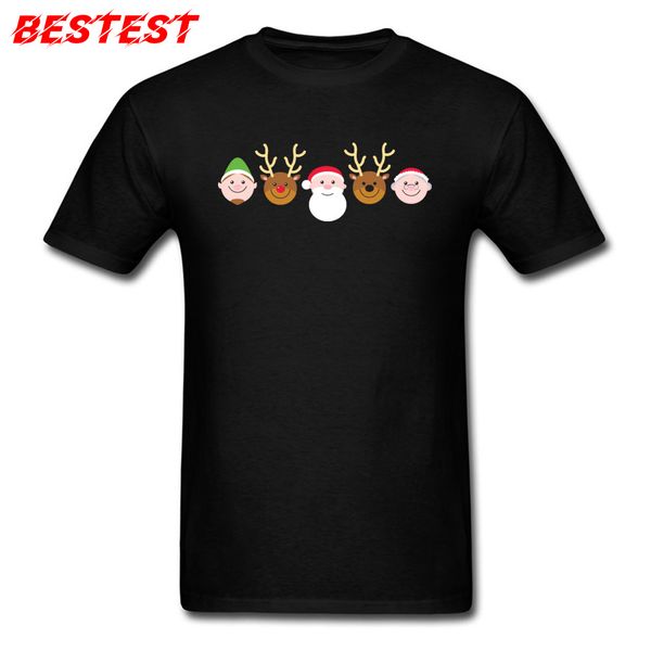 

cute xmas for black santa claus cartoon tshirt deer print father gift family christmas tee fun hooded sweatshirt hoodie men t shirt