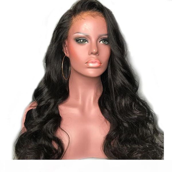 

human hair wigs wet and wavy vrigin unprocessed real long wavy full lace front wigs for black women brazilian wavy human hair wig, Black;brown