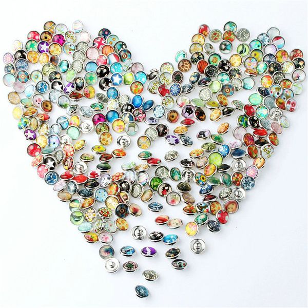 

factorycjntsnap button charms 12mm glass jewelry mix rhinestone random 50pc