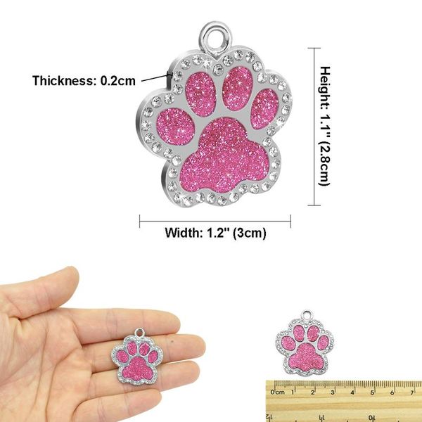 

custom dog tag personalized graved pet щенок щенок id id воротник теги из нержавеющей стали лапу аксессуары для домашних животных для малень