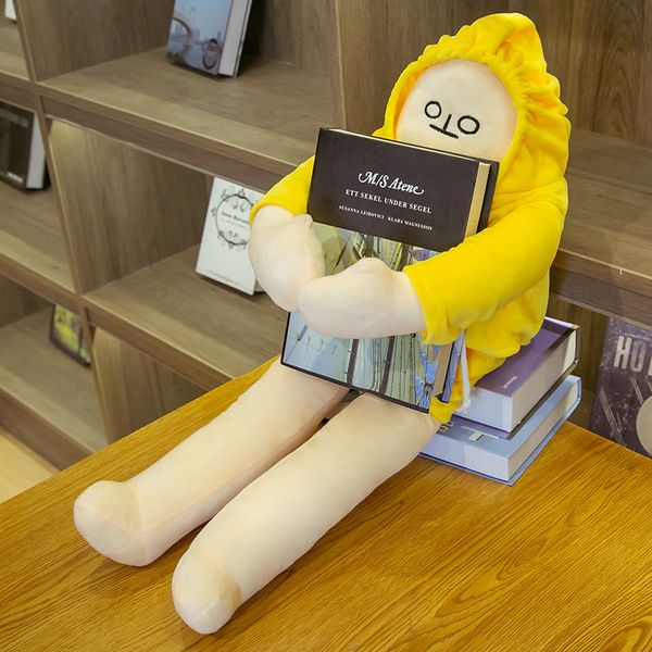 

korean new creatives stuffed fruit healing yellow banana man plush toy as gift for boy