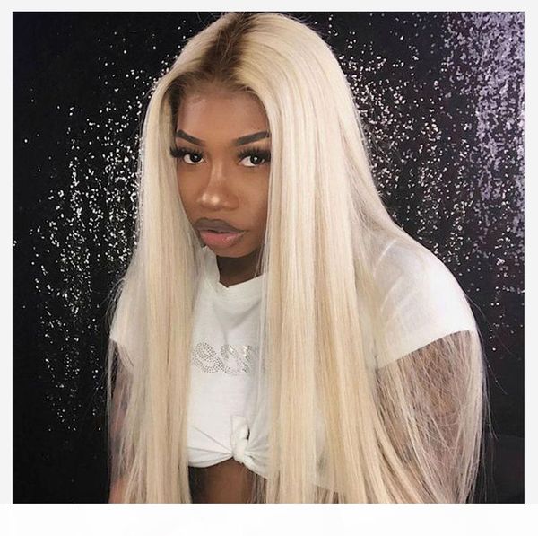 

brazilian blonde ombre human hair bundle deals with lace closure straight 1b 613 honey blonde ombre 4x4 lace closure with weaves, Black;brown