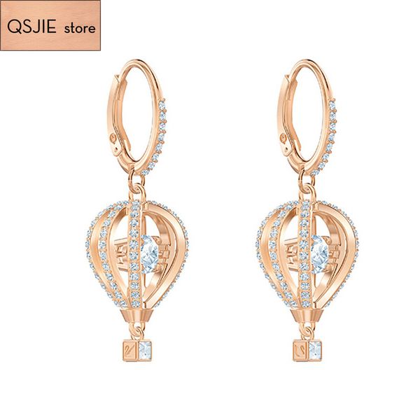 

qsjie swa fashion balloon romantic female earrings charming fashion jewelry, Silver