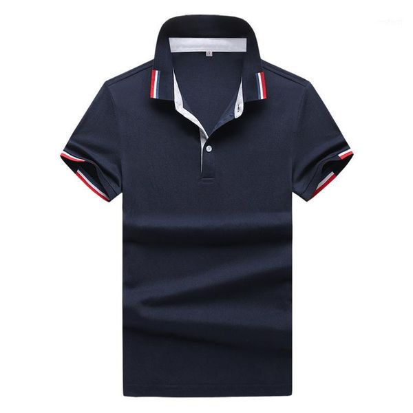 

mens shirt 2020 new summer short sleeve turn-over collar slim casual breathable solid color business shirt1, White;black
