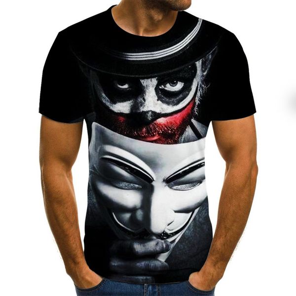 

horror movie it penny wise clown joker cool man 3d print shirts aesthetic funny hentai men clothing