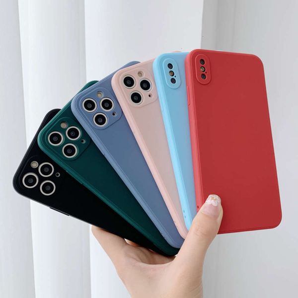 

mobile phone case 8 liquid 7plus silicone camera square 6s all inclusive lens protective cover 7 straight edge and men's 6plus simple