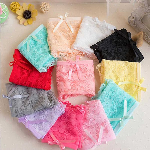 

panties briefs women's jacquard net transparent lace mesh yarn underwear, Black;pink