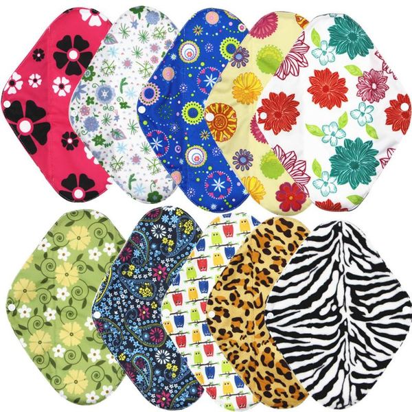 

1pc bamboo charcoal washable menstrual pads reusable sanitary napkin cloth products l size