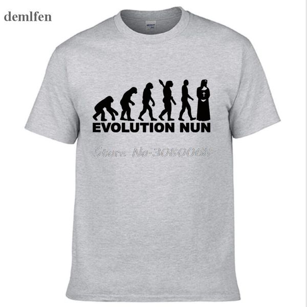 

summer men t-shirts new evolution nun print t-shirt casual o-neck tshirt brand-clothing tees sport hooded sweatshirt hoodie
