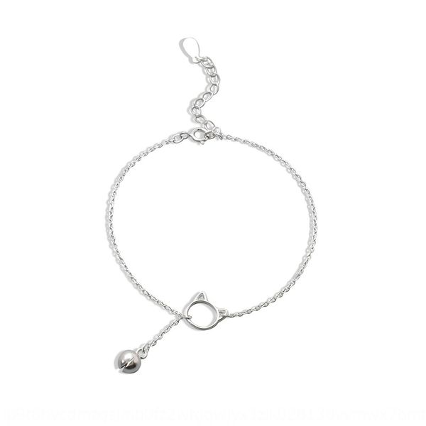 

shishang s925 серебра мило изысканного кошка колокол мультфильм творческого браслет braceletethnic браслет меньшинство темперамент небольшой, Golden;silver