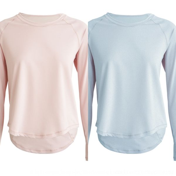 

b1kyf clothes sports loose slimming clothes yoga women's suitclothing yoga quick-drying t-shirt running fitness clothing long sl