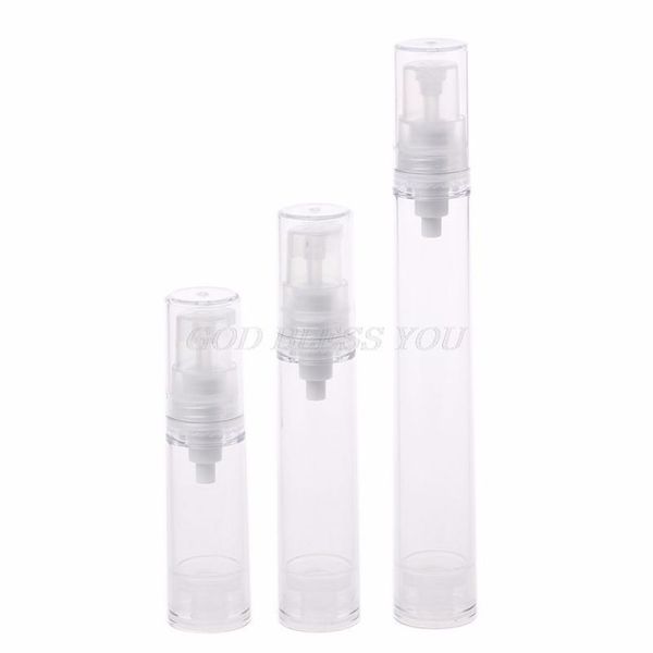 

5ml/10ml/15ml transparent airless pump vacuum bottle plastic travel bottle drop shipping 5ml/10ml/15ml tra bbymfc