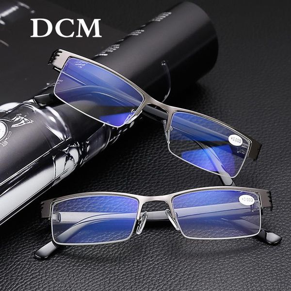 

dcm men women titanium alloy reading glasses blue film resin prescription eyeglasses 1.00 1.50 2.00 2.50 3.00 3.50 4.00 diopter bbyqgw